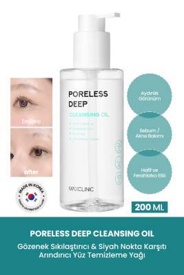 Gözenek ve Siyah Nokta İçin Yüz Temizleme Yağı Maxclinic Poreless Deep Cleansing Oil 200ml - 2