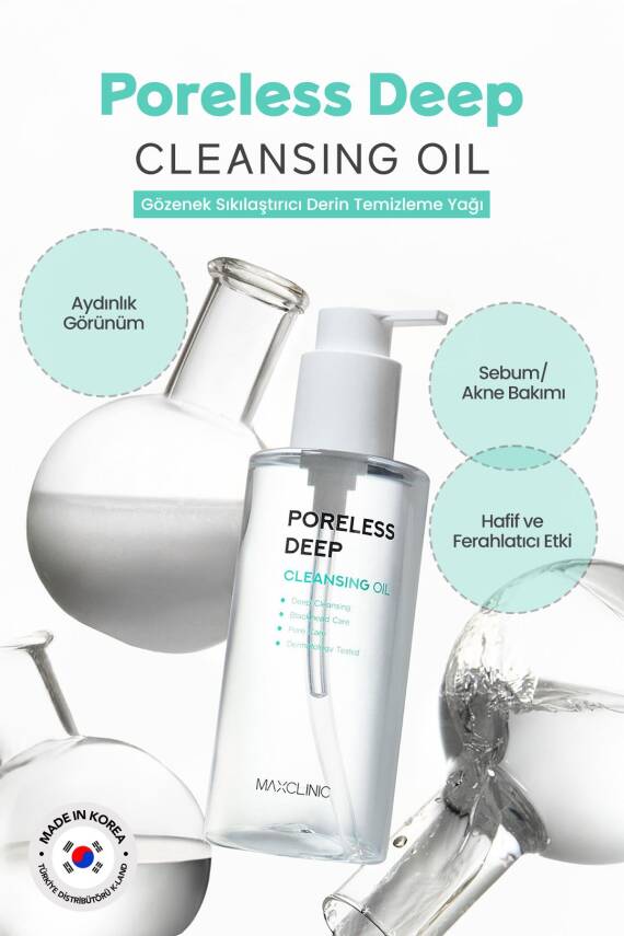 Gözenek ve Siyah Nokta İçin Yüz Temizleme Yağı Maxclinic Poreless Deep Cleansing Oil 200ml - 3