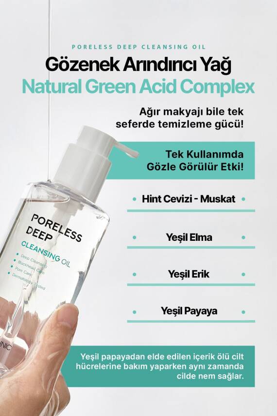 Gözenek ve Siyah Nokta İçin Yüz Temizleme Yağı Maxclinic Poreless Deep Cleansing Oil 200ml - 5