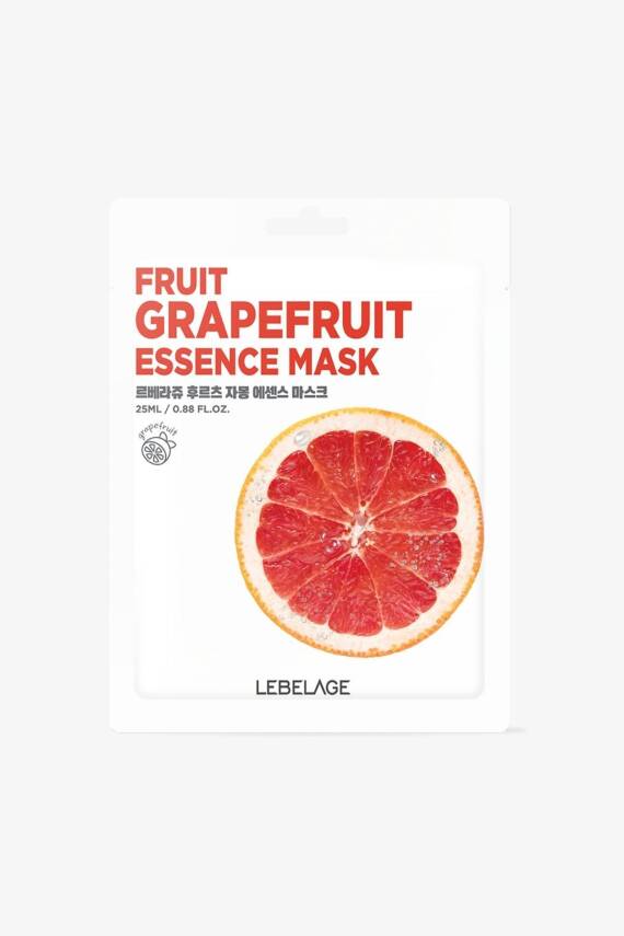 Greyfurt Özü İçeren Aydınlatıcı; Nemlendirici Kağıt Maske Lebelage Fruit Grapefruit Mask - 1