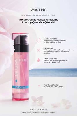 Gül Yağı ve Vitamin Kapsülleri İle Tek Adımda Çift Aşamalı Temizlik Rose Vitamin Oil Foam - 2