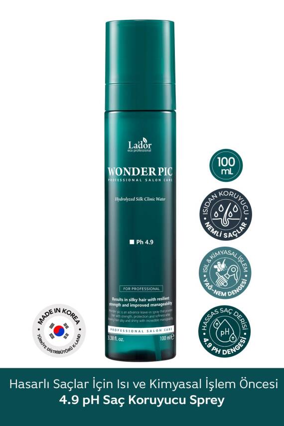 Hasarlı Saçlar İçin Kurutma ve Kimyasal İşlem Öncesi Saç Koruyucu Sprey Lador Wonder Pic Hair Water - 1