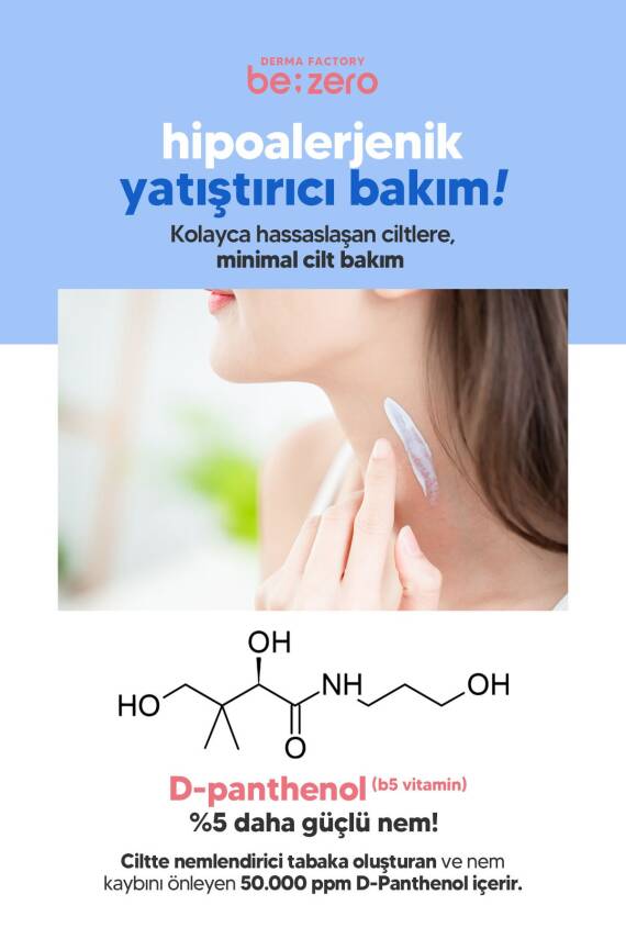 Hassas Ciltler İçin Azulen ve Panthenol İçeren Güneş Kremi Derma Factory Be Zero Pure Sun Cream 80GR - 5