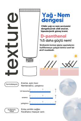 Hassas Ciltler İçin Azulen ve Panthenol İçeren Güneş Kremi Derma Factory Be Zero Pure Sun Cream 80GR - 6