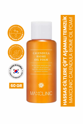 Hassas Ciltler Için Çift Aşamalı Temizlik Sağlayan Calendula Biome Oil Foam 60 gr - 2