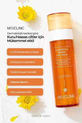 Hassas Ciltler İçin Çift Aşamalı Temizlik Sağlayan Calendula Biome Oil Foam - 2