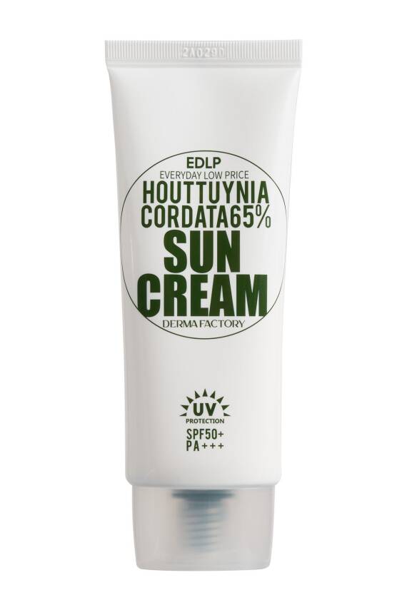 Hassas Ciltler İçin Houttuynia Cordata İçeren Hibrit Vegan Güneş Kremi Derma Factory Sun Cream 50 gr - 1