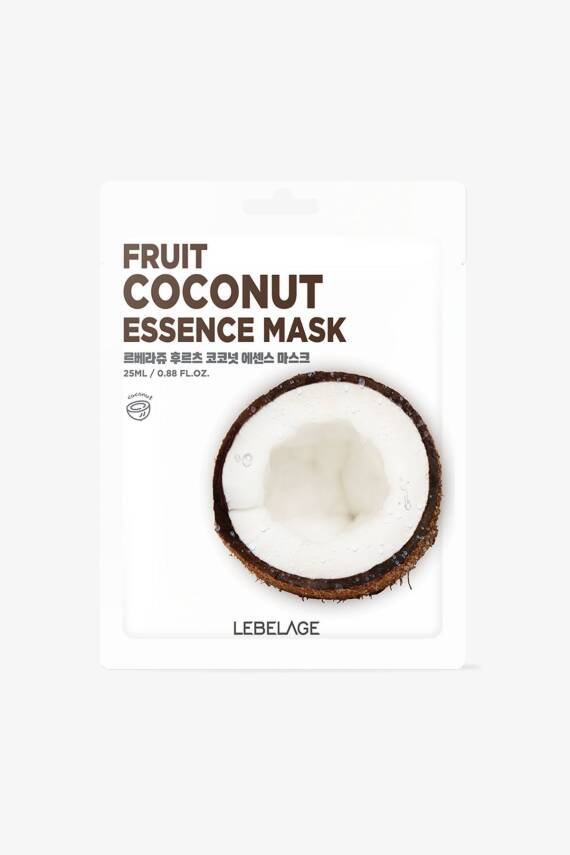 Hindistan Cevizi Özü İçeren Nemlendirici Kağıt Maske Lebelage Fruit Coconut Mask - 1