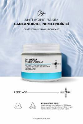 Hyaluronik Asit Içeren Su Bazlı Kırışıklık Karşıtı; Nemlendirici Krem Dr Aqua Cure Cream - 2