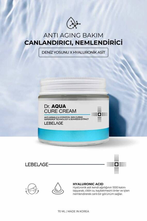 Hyaluronik Asit Içeren Su Bazlı Kırışıklık Karşıtı; Nemlendirici Krem Dr Aqua Cure Cream - 2