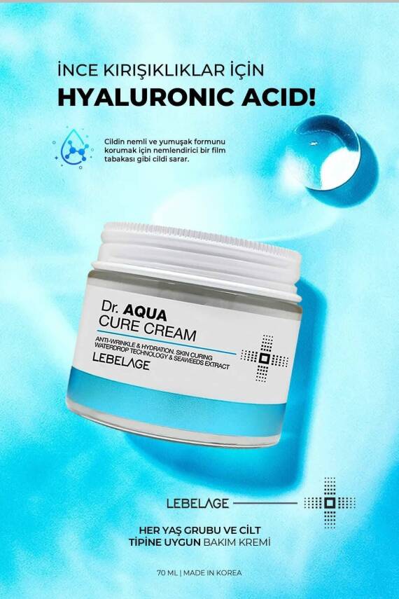 Hyaluronik Asit Içeren Su Bazlı Kırışıklık Karşıtı; Nemlendirici Krem Dr Aqua Cure Cream - 3