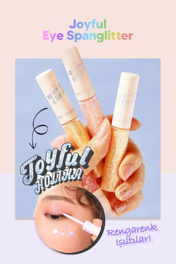 Jel Glitter Yoğun Işıltılı Göz Farı Kore Makyaj Trendi Holika Holika Eye Spanglitter - 45