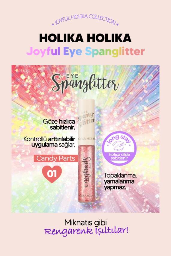 Jel Glitter Yoğun Işıltılı Göz Farı Kore Makyaj Trendi Holika Holika Eye Spanglitter - 37