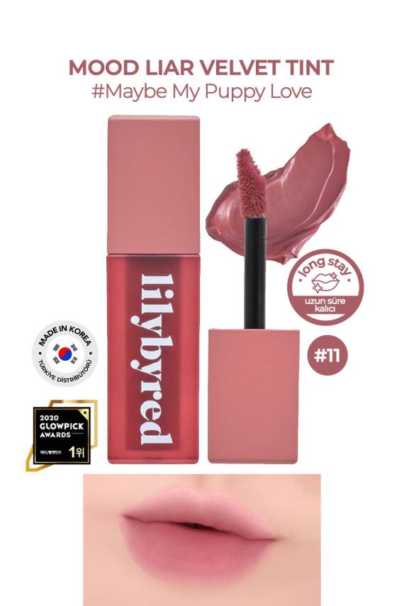 Kadife Dokulu Köpük Tint Ruj Lilybyred Mood Liar Velvet Tint - 10