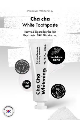 Kahve ve Sigara İçenler İçin Kore Beyazlatıcı Vegan Diş Macunu UNPA Cha Cha White Toothpaste - 3