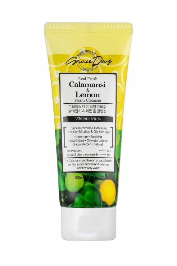 Kalamansi Ve Limon Özü Ile Yağ Dengeleyici Temizleyici Köpük Calamansi Lemon Foam Cleanser - 1