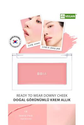 Kalıcı ve Doğal Görünümlü Krem Allık BBIA Ready To Wear Downy Cheek - 49