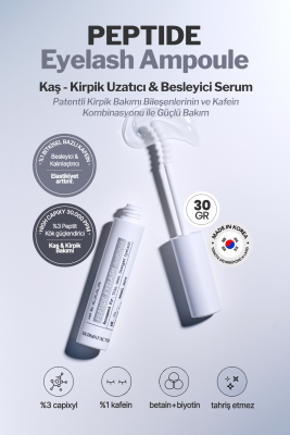 Kaş ve Kirpik Uzatıcı ve Besleyici Vegan Serum Derma Factory Peptide Eyelash Ampoule - 4