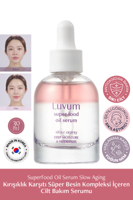 Kırışıklık Karşıtı Süper Besin Kompleksi İçeren Cilt Bakım Serumu Luvum Superfood Oil Serum - 2