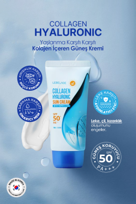 Kolajen Güneş Kremi Spf 50 + Pa +++ Collagen Hyaluronic Sun Cream - 6