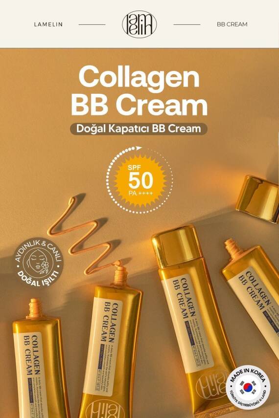 Kolajen İçeren Doğal Kapatıcılık Sağlayan Nemlendirici SPF 50 + PA ++++ Lamelin Collagen BB Cream - 2