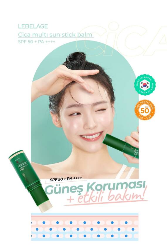 Kuru Ve Hassas Cilt Için Stick Güneş Koruyucu Cica Sun Balm Spf 50 /pa LEBEMULTISUN, one size - 2