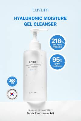 Kuru ve Hassas Ciltler İçin Nazik Temizleme Jeli Luvum Hyaluronic Moisture Cleanser 200 ml - 3