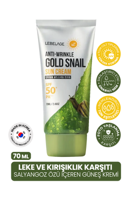 Leke Ve Kırışıklık Karşıtı Salyangoz Özü Içeren Gold Snail Spf 50 + Güneş Kremi - 2