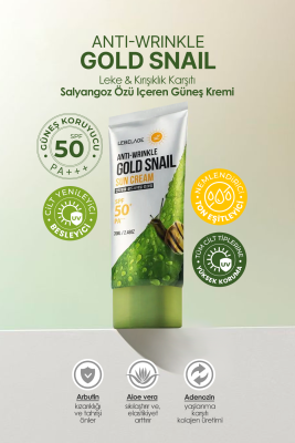 Leke Ve Kırışıklık Karşıtı Salyangoz Özü Içeren Gold Snail Spf 50 + Güneş Kremi - 6