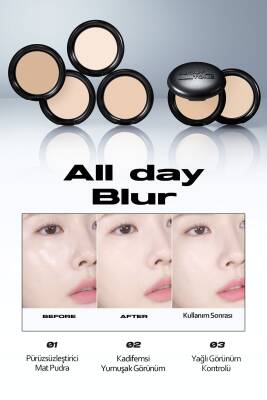 Makyajın Gün Boyu Kalıcı Olmasını Sağlayan Sabitleyici Toz Pudra ABOUT TONE Blur Powder - 32