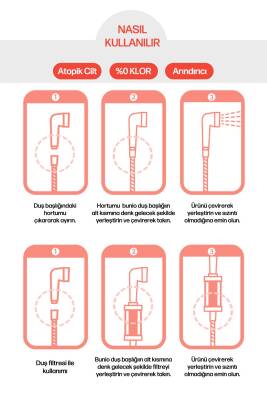 Mineral Ve Kil Topları Içeren Su Tasarrufu Sağlayan Özel Duş Başlığı - 5