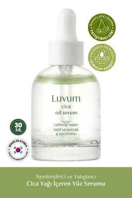 Nemlendirici ve Yatıştırıcı Cica Yağı İçeren Yüz Serumu LUVUM Cica Oil Serum - 2