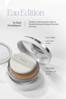 Nemli ve Kalıcı Cushion SPF 40 + PA +++ Vegan Fondöten BBIA Eau Glow Cushion - 78