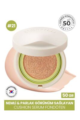 Nemli Ve Parlak Görünüm Sağlayan Cushion Spf 50 Fondöten Glow Lux Serum Cushion - 2