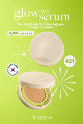 Nemli Ve Parlak Görünüm Sağlayan Cushion Spf 50 Fondöten Glow Lux Serum Cushion - 3