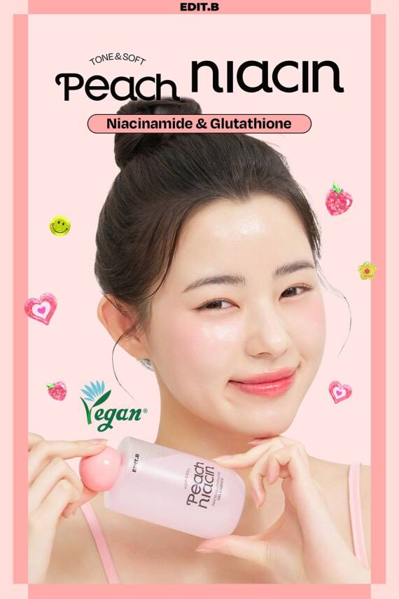 Niasinamid ve Glutatyon İçeren Aydınlatıcı Jel Esans EDIT.B PeachNiacin Glutathione 200 ML - 19