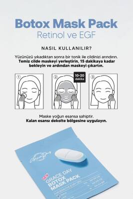 Retinol ve EGF İçeren Sıkılaştırıcı Botoks Maske Grace Day BOTOX Mask Pack - 4