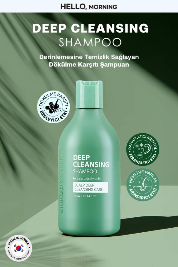 Saç Derisine Derinlemesine Temizlik Sağlayan HelloMorning Dökülme Karşıtı Şampuan 300 ML - 4