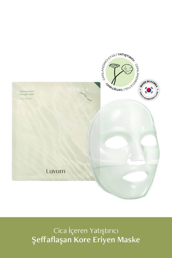 Şeffaflaşan Kore Maske Cica Yatıştırıcı Luvum Calming Repair Cica Gel Mask 8809736650037, one size - 2