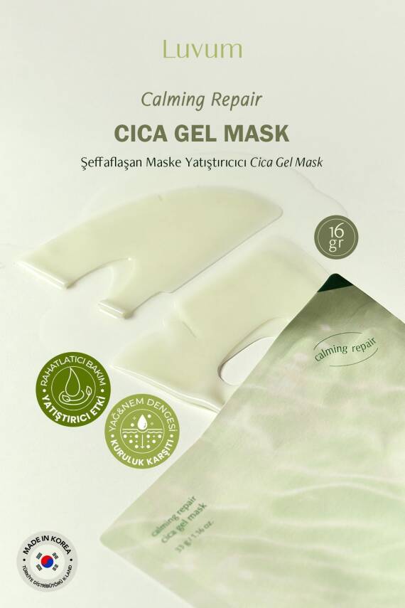 Şeffaflaşan Kore Maske Cica Yatıştırıcı Luvum Calming Repair Cica Gel Mask 8809736650037, one size - 3