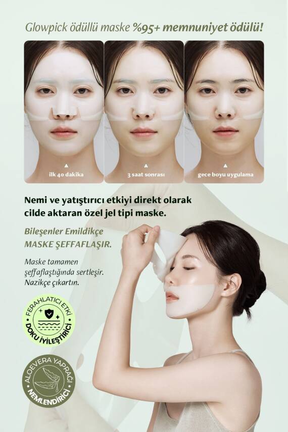 Şeffaflaşan Kore Maske Cica Yatıştırıcı Luvum Calming Repair Cica Gel Mask 8809736650037, one size - 4