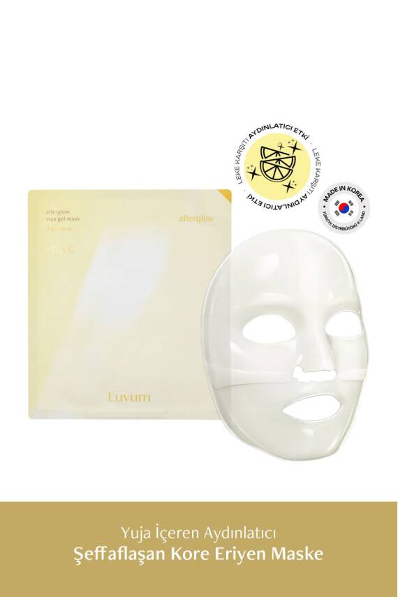 Şeffaflaşan Kore Maske Yuja Aydınlatıcı Luvum Calming Repair Cica Gel Mask - 2