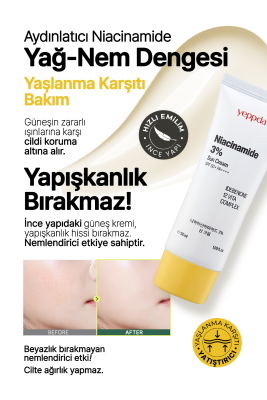 Su Bazlı Aydınlatıcı Krem Niacinamide %3 Tone Up Cream 50 ml 8809452673938; One Size - 3