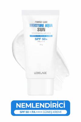 Su Bazlı Nemlendirici Güneş Kremi LEBELAGE Perfect Care Moisture Aqua Sun Cream SPF 50+ PA++++ - 2