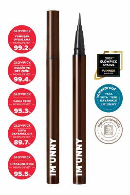 Suya Dayanıklı Kahverengi Eyeliner Skinny Fit Art Liner (a02 Deep Brown) - 8