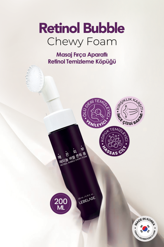 Temizleme Aparatlı Retinol Temizleme Köpüğü Lebelage Retinol Bubble Chewy Foam - 5