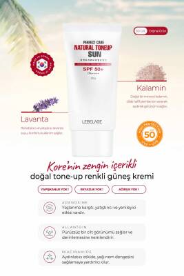 Ton Eşitleyici Renkli Güneş Koruyucu LEBELAGE Tone Up Sun SPF 50+ PA++++ - 2