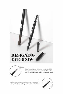 Üçgen Uçlu Yumuşak Asansörlü Kaş Kalemi Designing Eye Brow - 58