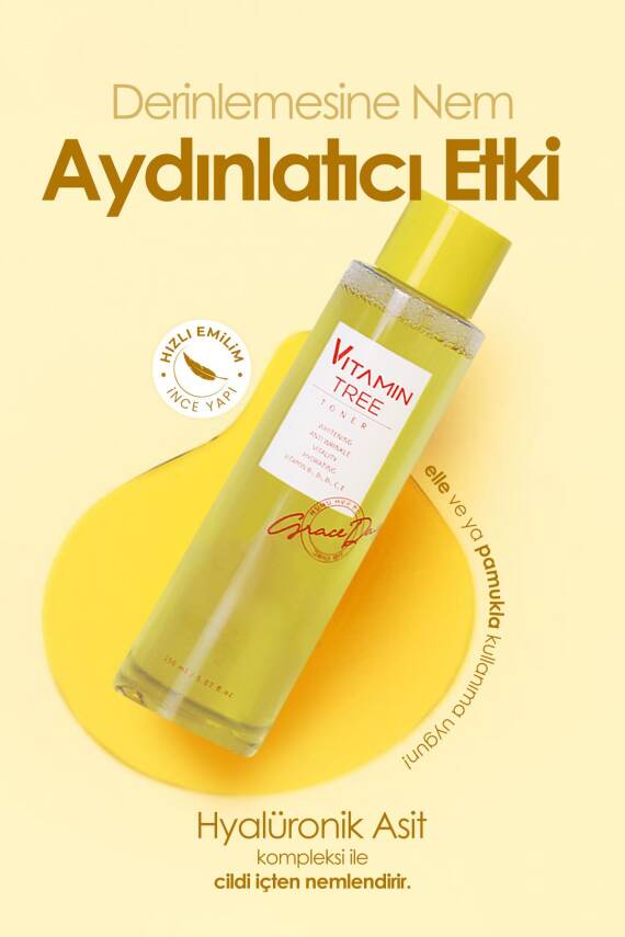 Vitamin Ağacı Özü ve %5 Niacinamid ile Aydınlatıcı Vegan Tonik GRACE DAY Vitamin Tree Toner 150ml - 2