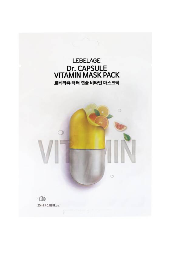 Vitamin Özlü Aydınlatıcı ve Tonlayıcı Yüz Lebelage Dr.Capsule Vitamin Mask Pack - 1